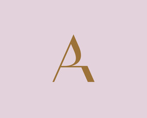 Wall Mural - Letter A logo icon design. Classic style luxury monogram.