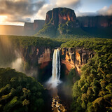 Nature's Symphony: Angel Falls and the Serenity of the Rainforest