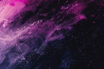Poster - Black purple pink abstract grainy poster background vibrant color wave dark noise texture cover header design