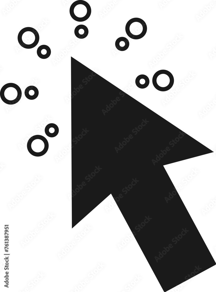 Computer Mouse Cursor Black Arrow Icon | Different Style Cursor Icon ...