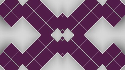 Leinwandbilder - Kaleidoscope of shifting geometric patterns. 3d rendering loop animation 4k
