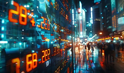 Poster - Global Market Updates, Detailed Analysis from Stock Exchange Ticker Tape