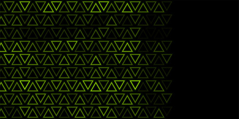 Wall Mural - Green geometric linear triangles abstract futuristic modern background