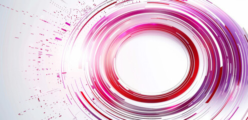 Wall Mural - futuristic abstract circular background with vibrant colors and dynamic motion