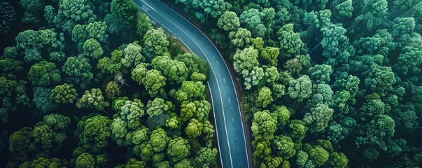 Wall Mural - Aerial drone view of the famous Black Spur Drive