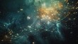 © logonv - Illustration of cosmic connections with gold and blue hues, resembling a celestial map on a galactic scale, emphasizing the network of stars and space exploration, crafted for use in scientific