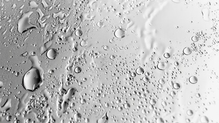 Poster - Close up of water droplets on a window. Perfect for weather or nature concepts