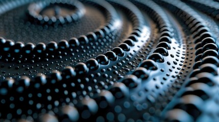 Poster - Close up shot of metal balls, suitable for industrial concepts