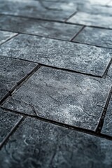 Poster - A monochromatic image of a tiled floor. Perfect for architectural and interior design projects