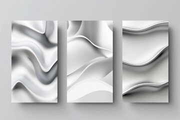 Poster - Three banners with a modern wavy design, perfect for website headers or social media posts
