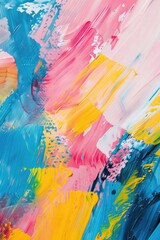 Poster - Close up of a vibrant painting, suitable for art concepts