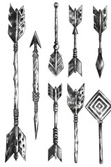 Aufkleber - A collection of different types of arrows. Ideal for design projects