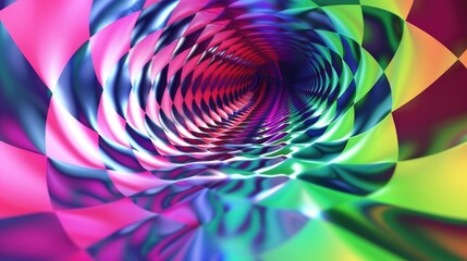Poster - A vibrant and eye-catching spiral design that is perfect for adding a pop of color to any project
