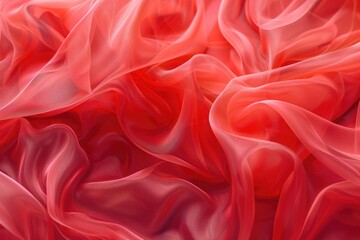Poster - Detailed view of vibrant red fabric, suitable for backgrounds or textures