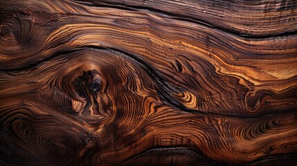 Poster - Detailed view of a wood grained surface, ideal for backgrounds or textures