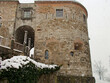 Castello di Lubiana con nevicata