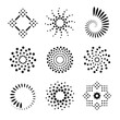Design Elements Set. Abstract Dots Icons.