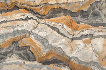 Poster - Surreal colorful landscape inspired by Grand Canyon. Rock texture, rock formations. Abstract colorful background image. Created with Generative AI technology