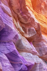 Poster - Surreal colorful landscape inspired by Grand Canyon. Rock texture, rock formations. Abstract colorful background image. Created with Generative AI technology