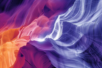 Poster - Surreal colorful landscape inspired by Grand Canyon. Rock texture, rock formations. Abstract colorful background image. Created with Generative AI technology
