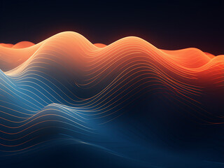 Wall Mural - colorful lines background illustration. ai generation.