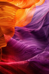 Poster - Surreal colorful landscape inspired by Grand Canyon. Rock texture, rock formations. Abstract colorful background image. Created with Generative AI technology