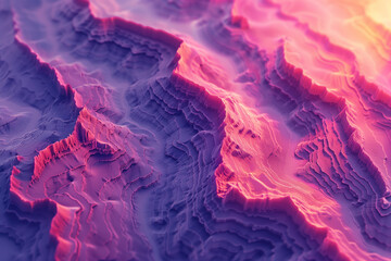 Poster - Surreal colorful landscape inspired by Grand Canyon. Rock texture, rock formations. Abstract colorful background image. Created with Generative AI technology