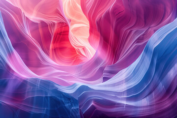 Poster - Surreal colorful landscape inspired by Grand Canyon. Rock texture, rock formations. Abstract colorful background image. Created with Generative AI technology