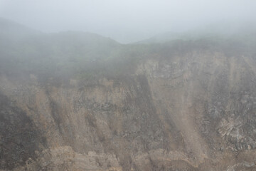 Volcano mountain cliff