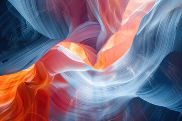 Poster - Surreal colorful landscape inspired by Grand Canyon. Abstract colorful background image. Created with Generative AI technology