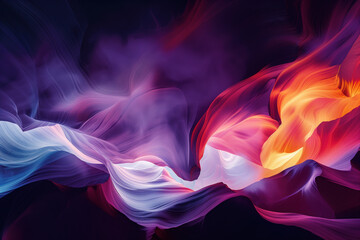 Poster - Surreal colorful landscape inspired by Grand Canyon. Abstract colorful background image. Created with Generative AI technology