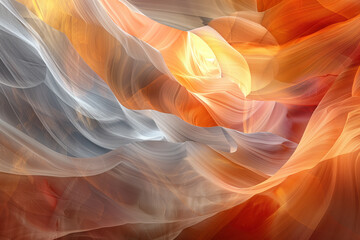 Poster - Surreal abstract colorful landscape inspired by Grand Canyon. Abstract colorful background image. Created with Generative AI technology