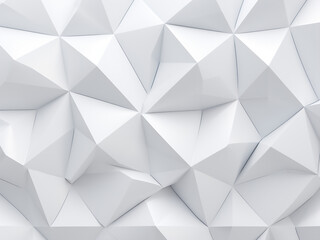 Wall Mural - mesmerizing geometric illustration on a white backdrop. ai generation.