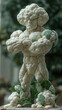 cauliflower supperhero man standing with arms folded