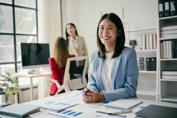 Poster - She is smiling and she is happy