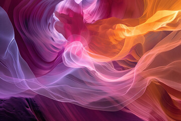 Poster - Surreal colorful landscape inspired by Grand Canyon. Abstract colorful background image. Created with Generative AI technology
