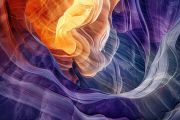 Poster - Surreal colorful landscape inspired by Grand Canyon. Abstract colorful background image. Created with Generative AI technology