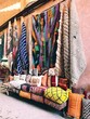 Moroccan carpet shop in the streets of Marakech