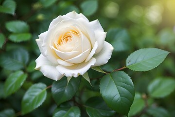 white rose in garden