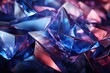 Stack of Blue and Pink Crystals Generative AI