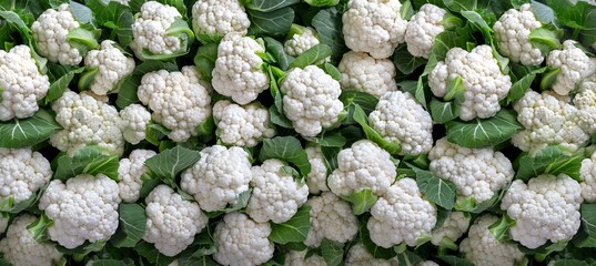 High definition texture background of fresh organic cauliflower for optimal search relevance