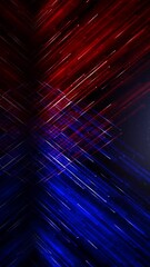 Wall Mural - vertical red and blue hero cosmic lines 4k loop features red and blue cosmic trails intersecting eac