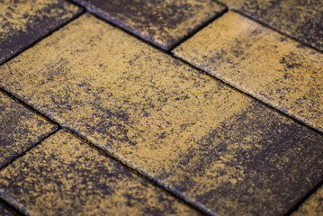 Canvas Print - A sunny yellow concrete pavement tile, perfect for adding a touch of brightness to any outdoor area. The non-slip surface makes it safe and practical for high-traffic areas.