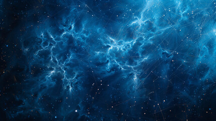 Wall Mural - a blue sky with stars and a nebula