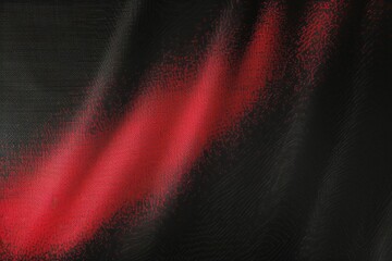 Wall Mural - Vibrant red abstract background with glowing color gradient wave and grainy black noise texture. Eye-catching backdrop for creative designs, digital art, social media graphics, website headers