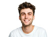 © somsuda - Studio portrait of a handsome young white Americana man with a beautiful smile wearing casual outfits looking at camera, isolated on transparent png background.