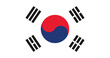 © Pixels Pioneer - Flat Illustration of the South Korean national flag. South Korea flag design.