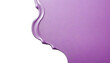 purple paint brush strokes in acrylic color isolated against transparent
