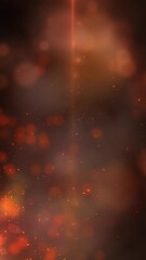 Wall Mural - vertical sparks and lights fire background 4k loop features orange and red sparks, smoke, and spheri