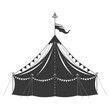 Silhouette Circus Tent black color only